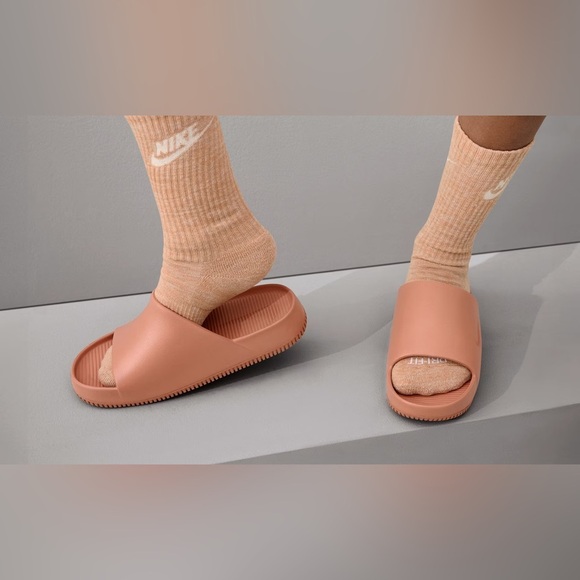 Nike calm slides light brown color - Picture 2 of 5